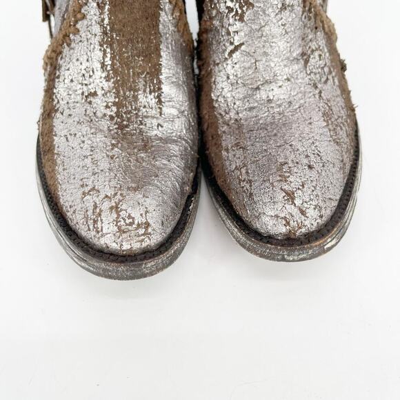 Old Gringo Brown Adela Brushed Metallic Tassel Western Cowgirl Ankle Boot size 7 - Picture 6 of 10